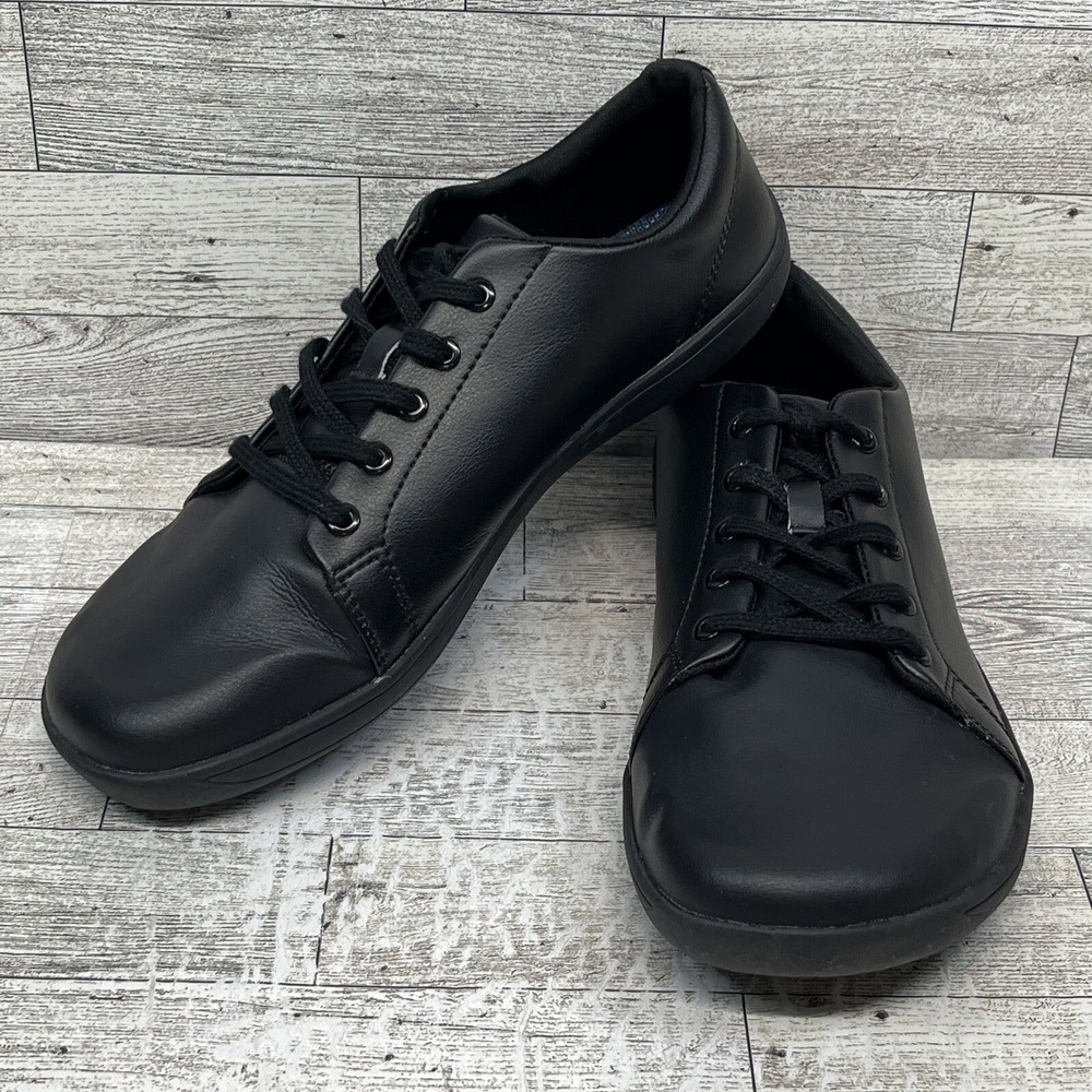 WHITIN Men's Wide Minimalist Barefoot Sneakers‎ Black Wide Toe Box Sz. 42 US 8.5